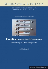 Familiennamen im Deutschen. (2. Halbband)