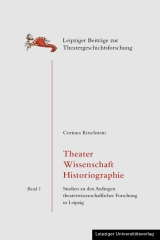 Theater Wissenschaft Historiographie